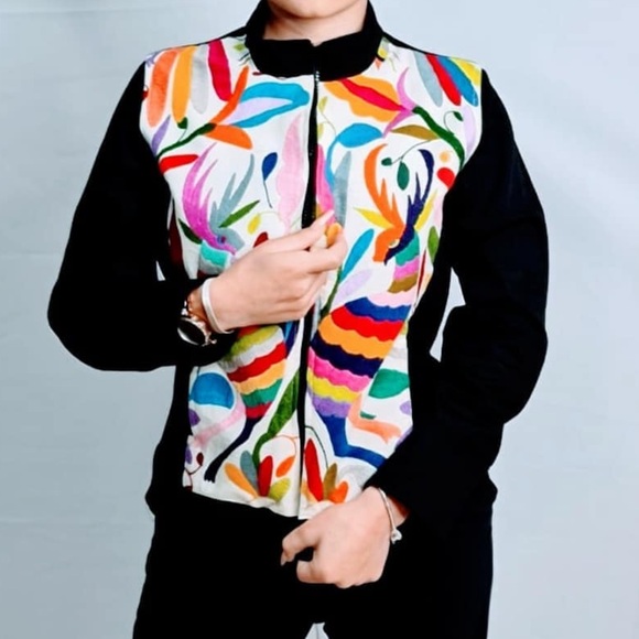 MARIA AMOR Tenango Light Jacket Black size M - Picture 6 of 6